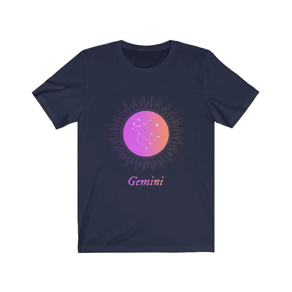 Womens Gemini Gradient Zodiac T-Shirt