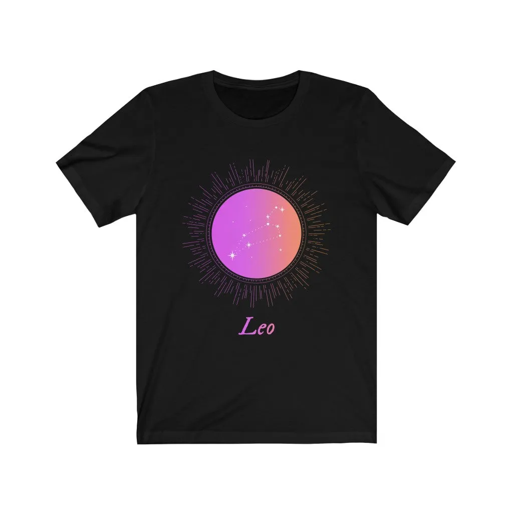 Womens LEO Gradient Zodiac T-Shirt