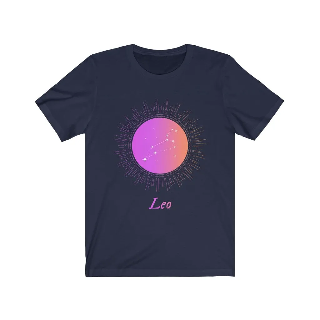 Womens LEO Gradient Zodiac T-Shirt