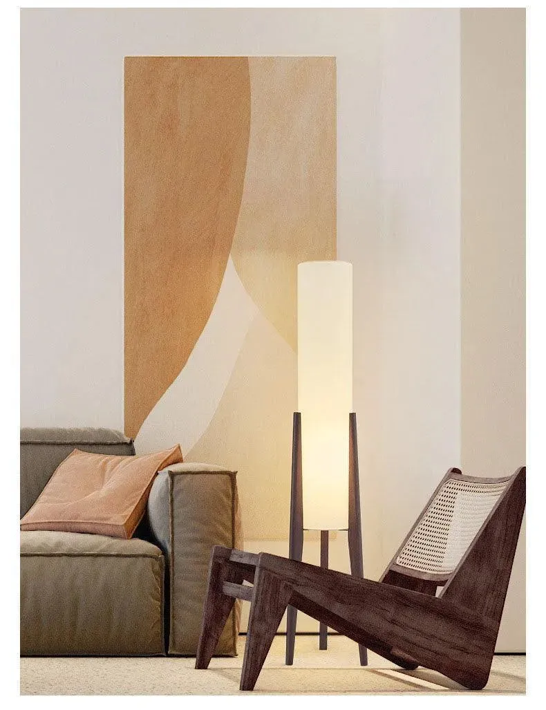 Wooden Twist Illuminate Modernize Decorative Lamp with Wooden Stand and Soft Fabric Shade