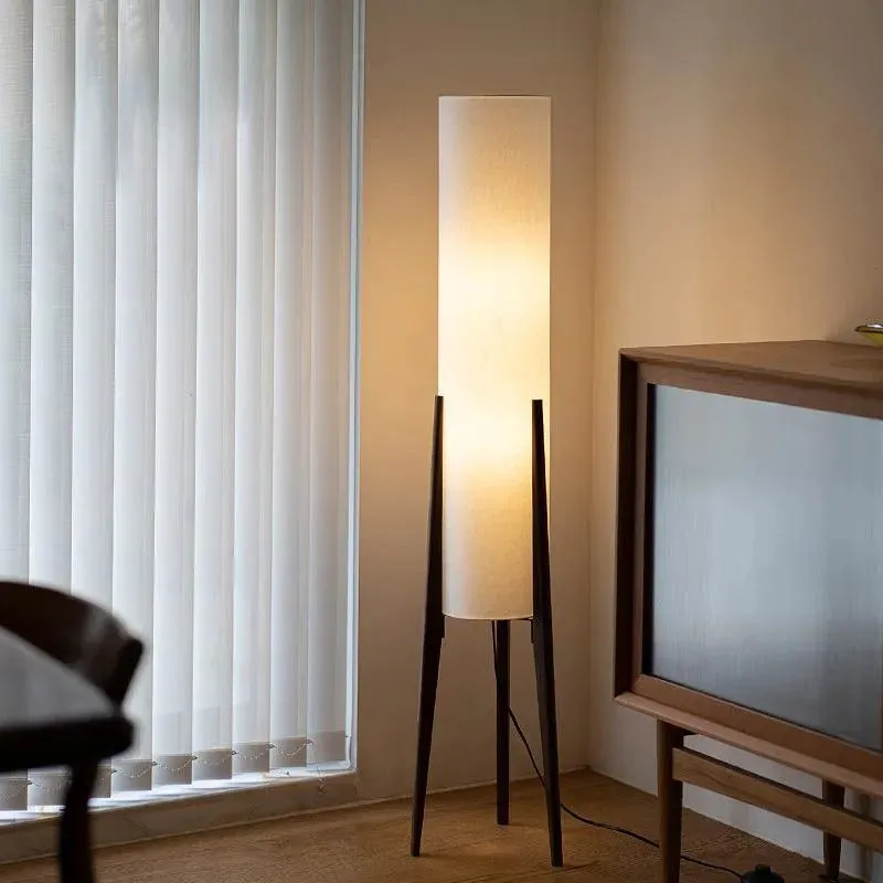 Wooden Twist Illuminate Modernize Decorative Lamp with Wooden Stand and Soft Fabric Shade