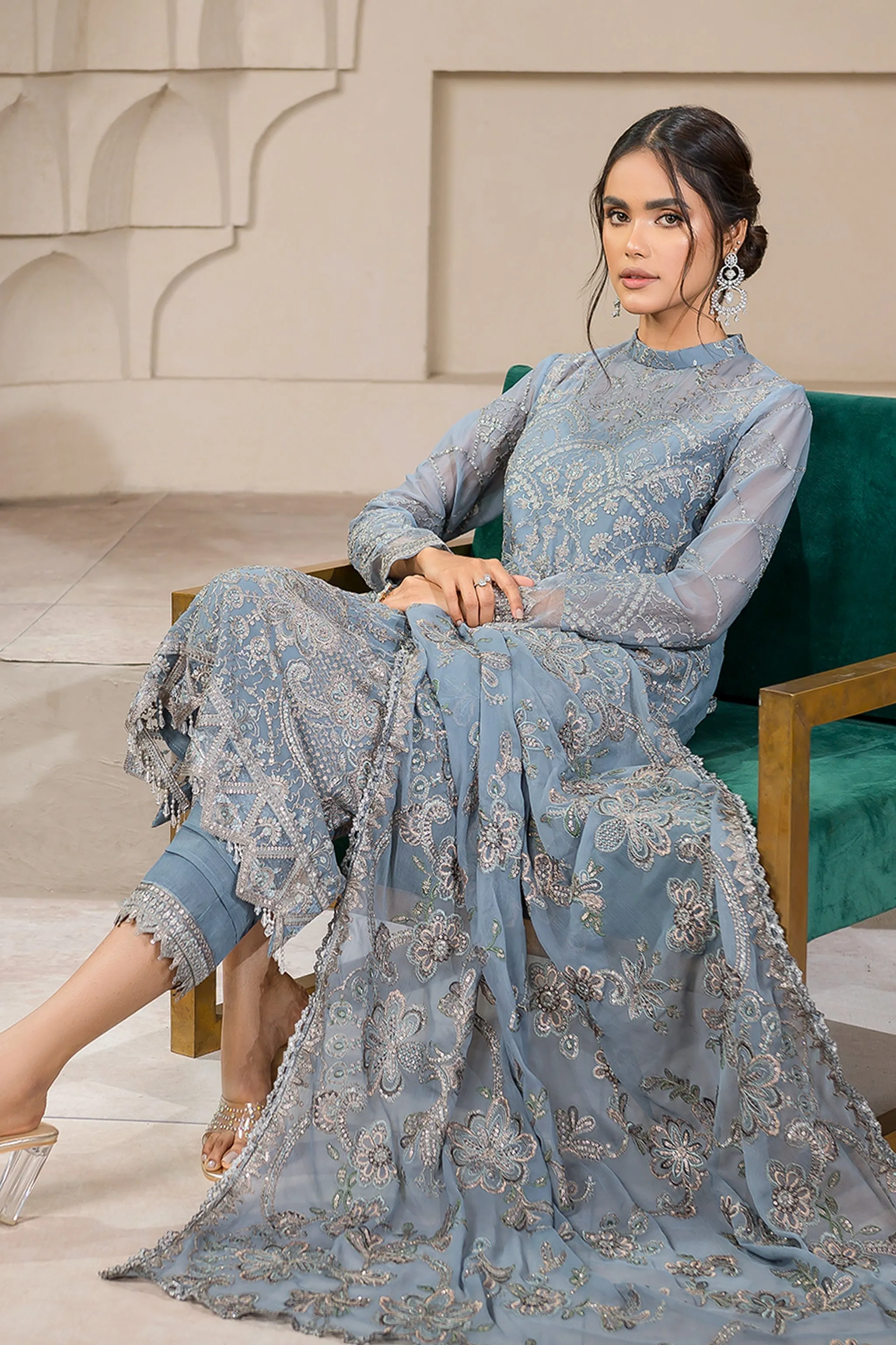 Zarif Falak Luxury Formal Collection – ZF 05 BLUE BELL