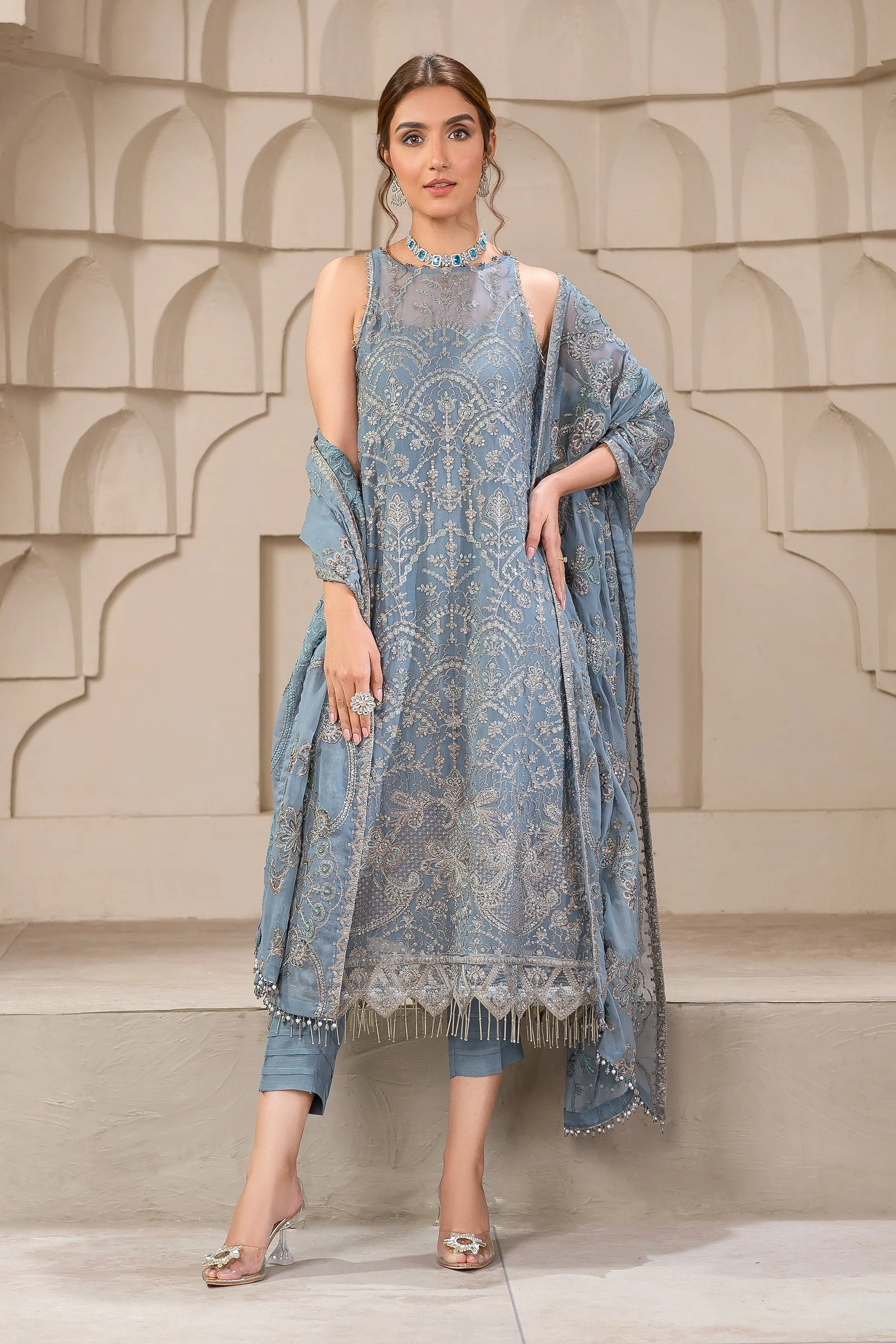 Zarif Falak Luxury Formal Collection – ZF 05 BLUE BELL