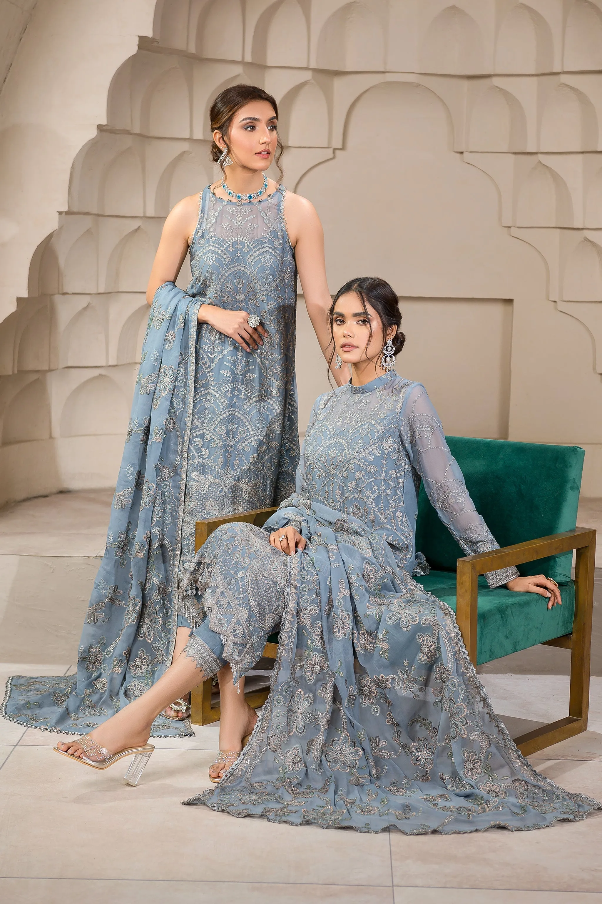 Zarif Falak Luxury Formal Collection – ZF 05 BLUE BELL